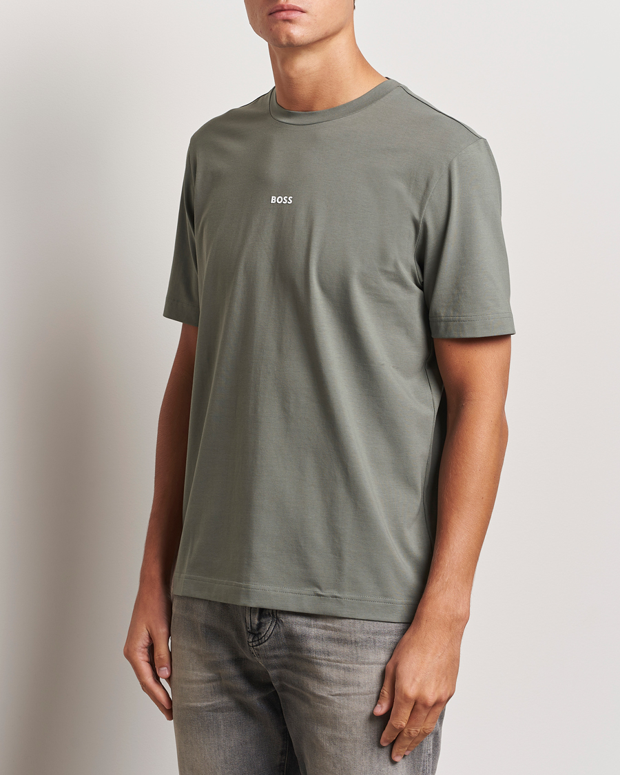 Herr | T-Shirts | BOSS ORANGE | Tchup Logo Crew Neck T-Shirt Open Grey
