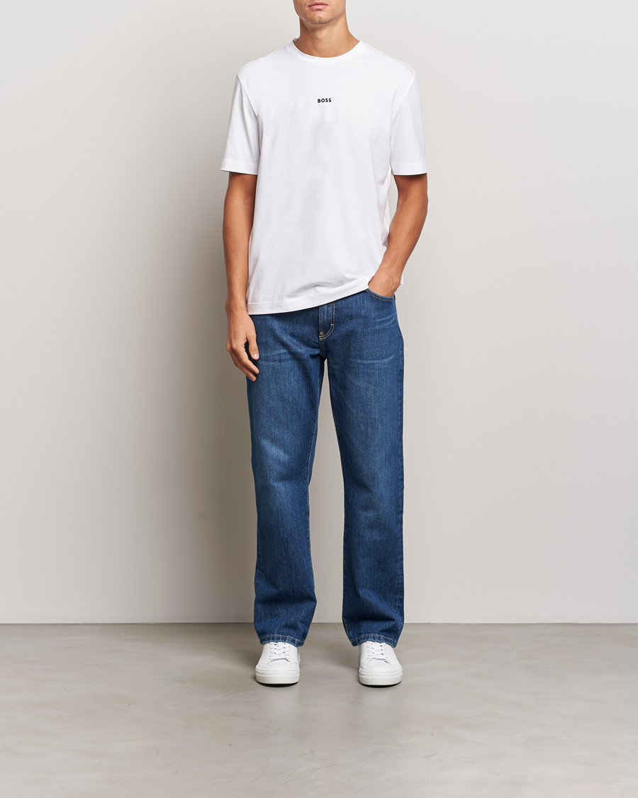 Herr | T-Shirts | BOSS ORANGE | Tchup Logo Crew Neck T-Shirt White