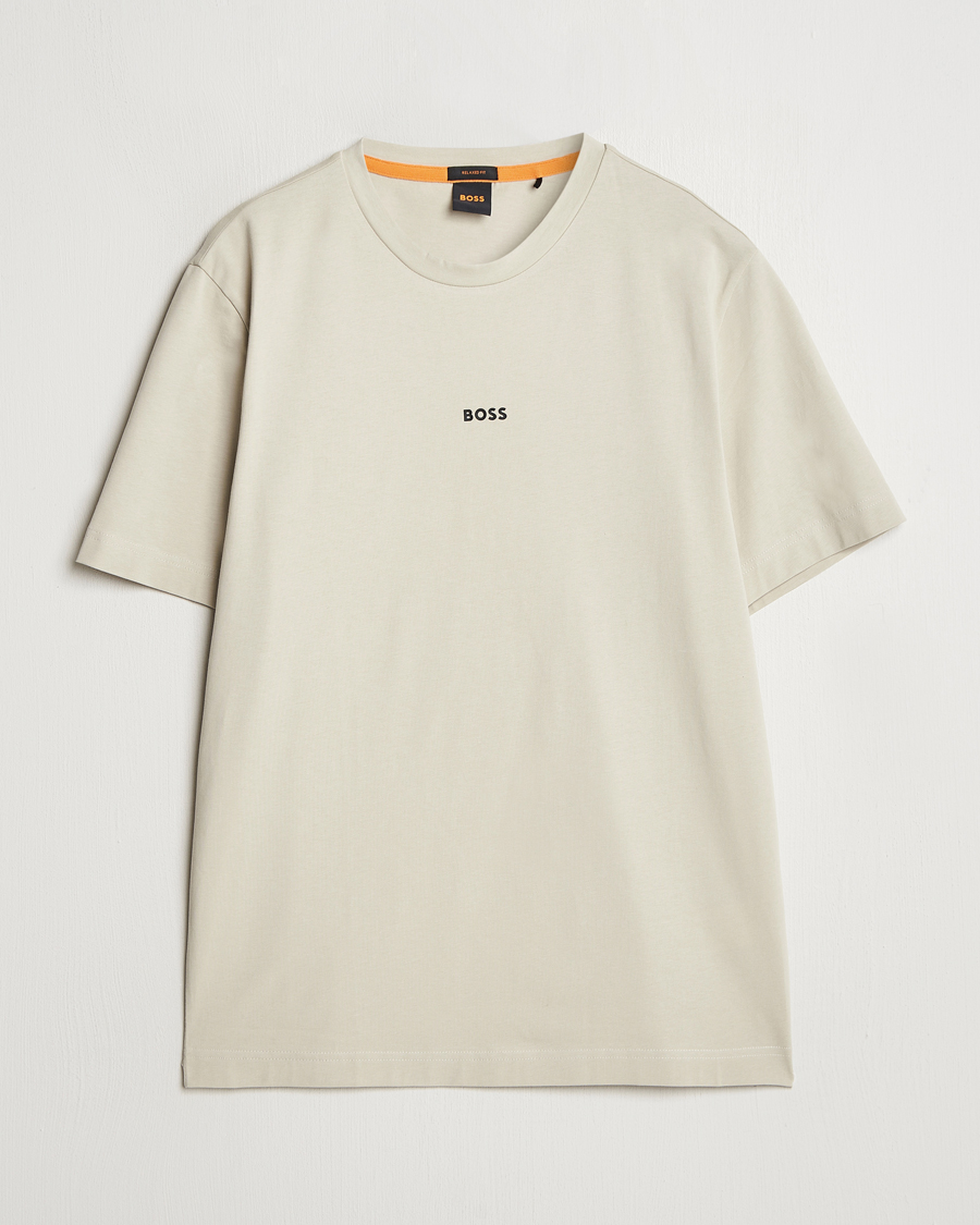 Herr | T-Shirts | BOSS ORANGE | Tchup Logo Crew Neck T-Shirt Light Beige