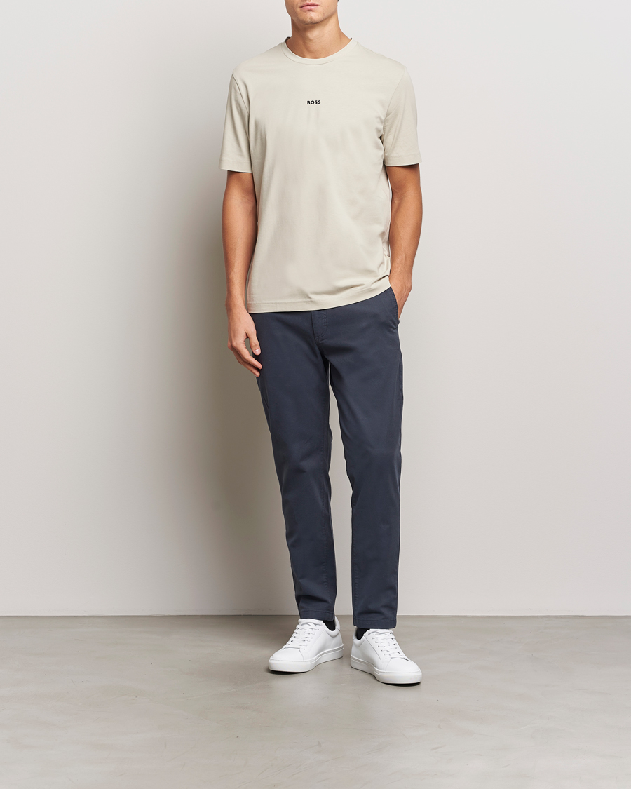 Herr | T-Shirts | BOSS ORANGE | Tchup Logo Crew Neck T-Shirt Light Beige