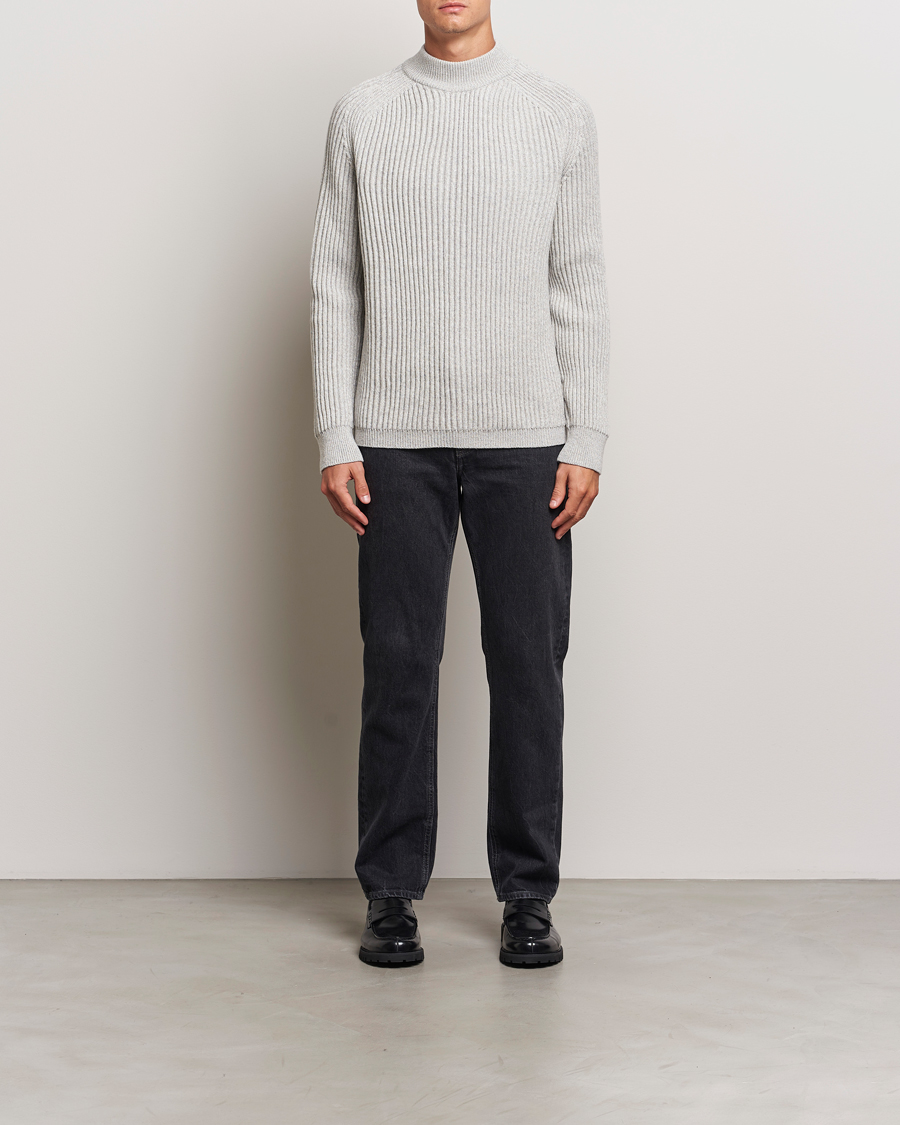 Herr | Tröjor | BOSS ORANGE | Kearth Rib Knitted Polo Light Beige