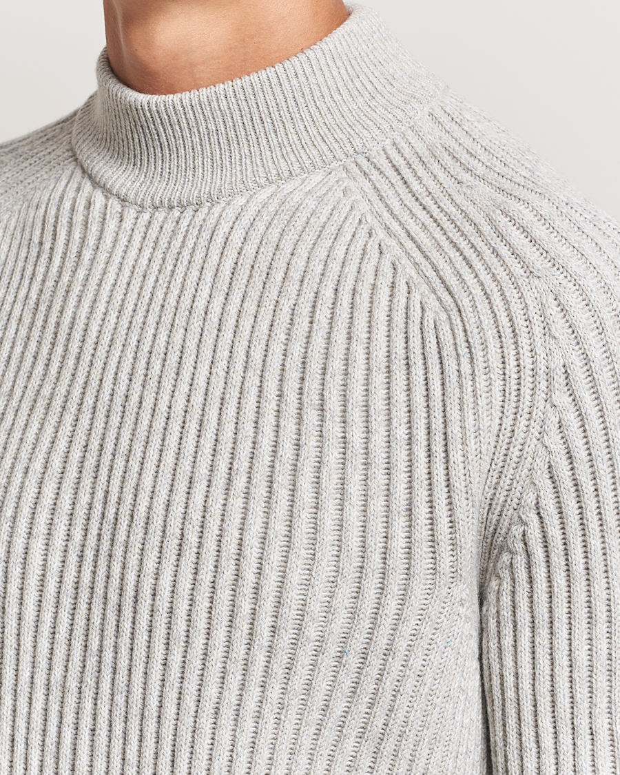 Herr | Tröjor | BOSS ORANGE | Kearth Rib Knitted Polo Light Beige