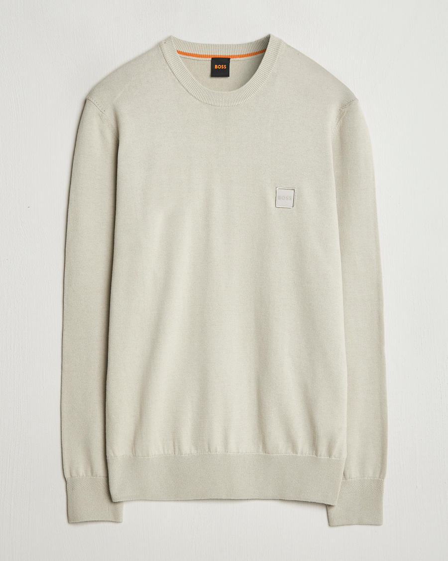Herr | Tröjor | BOSS ORANGE | Kanovano Knitted Sweater Light Beige
