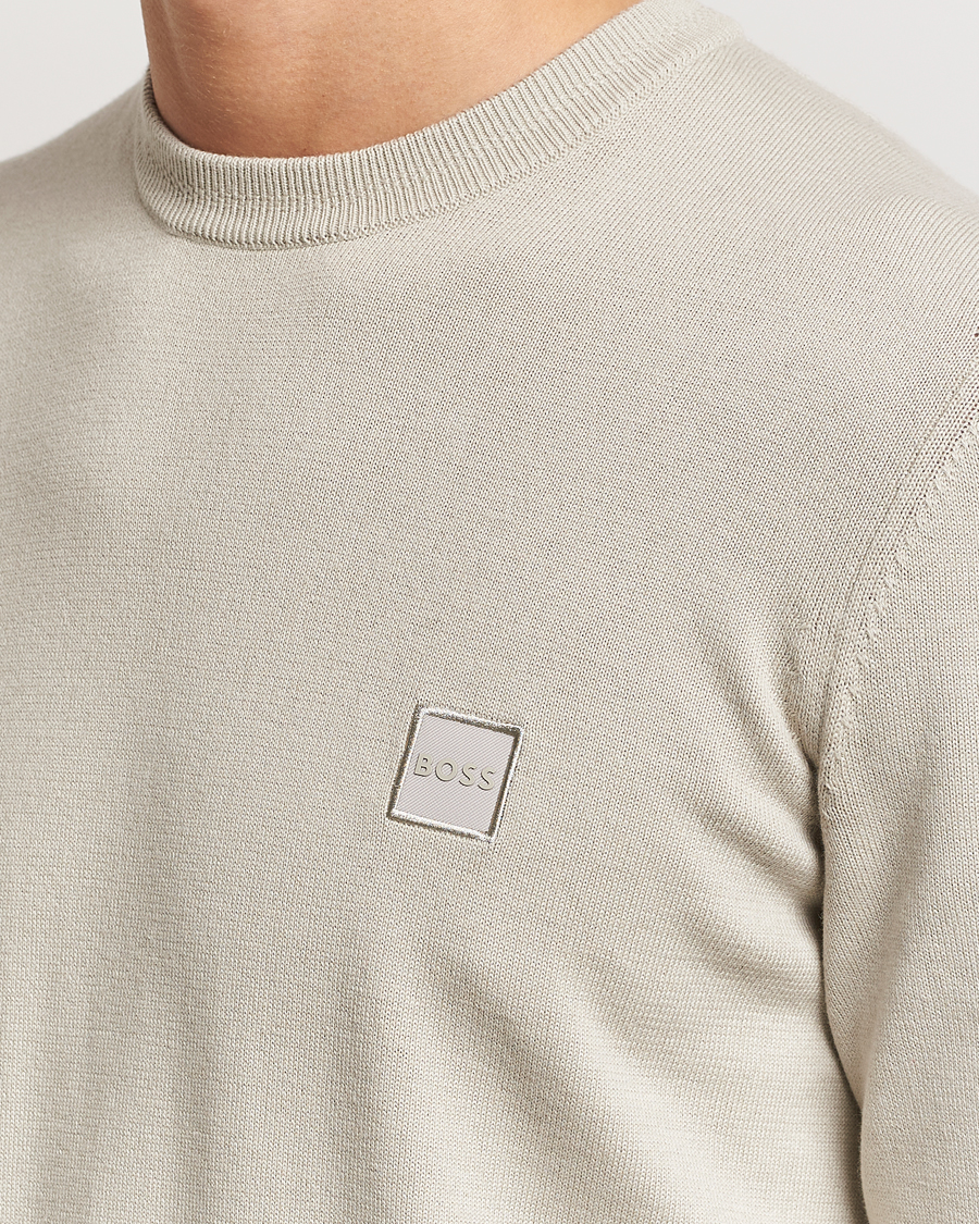 Herr | Tröjor | BOSS ORANGE | Kanovano Knitted Sweater Light Beige