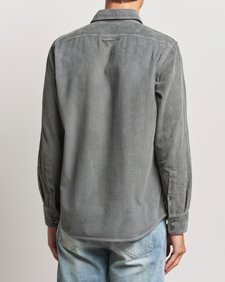 Herr | Skjortor | BOSS ORANGE | Relegant Corduroy Shirt Open Grey