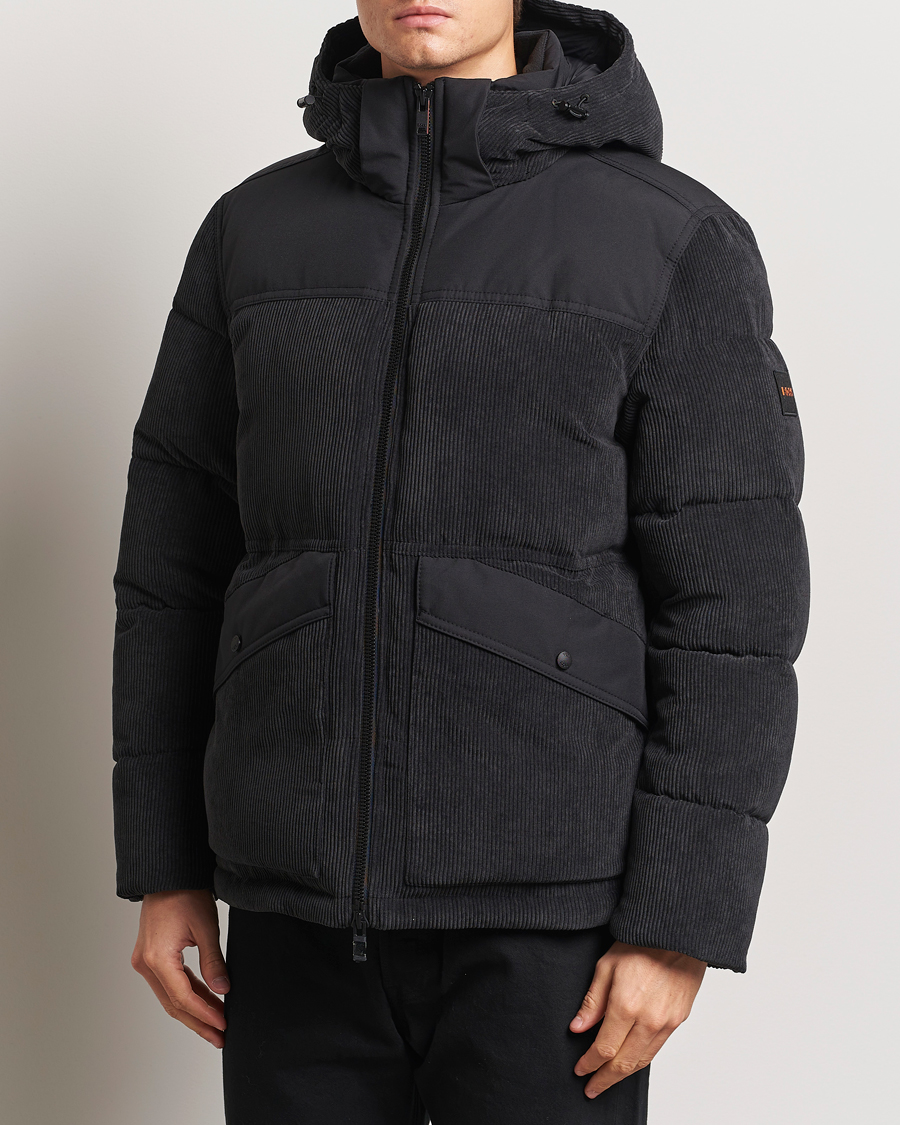 Herr | Jackor | BOSS ORANGE | Odope Padded Corduroy Jacket Black
