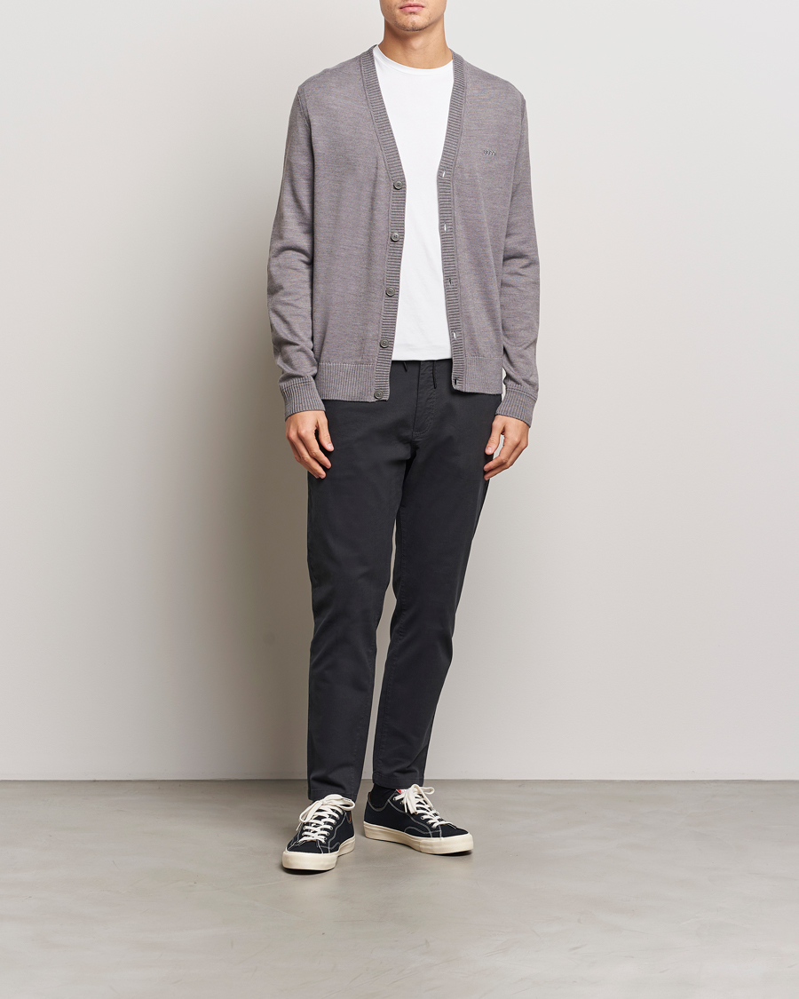 Herr | Byxor | BOSS ORANGE | Tapered Drawstring Trousers Black