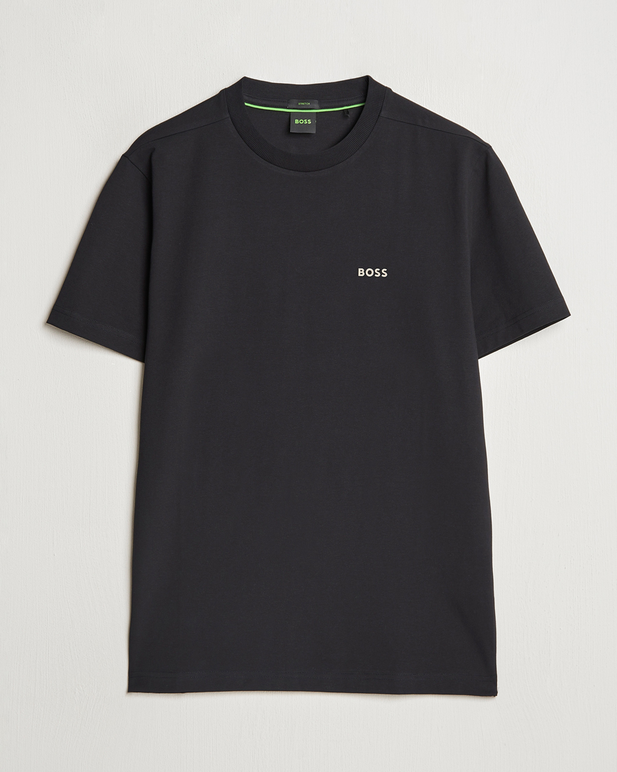 Herr | T-Shirts | BOSS GREEN | Logo Crew Neck T-Shirt Black