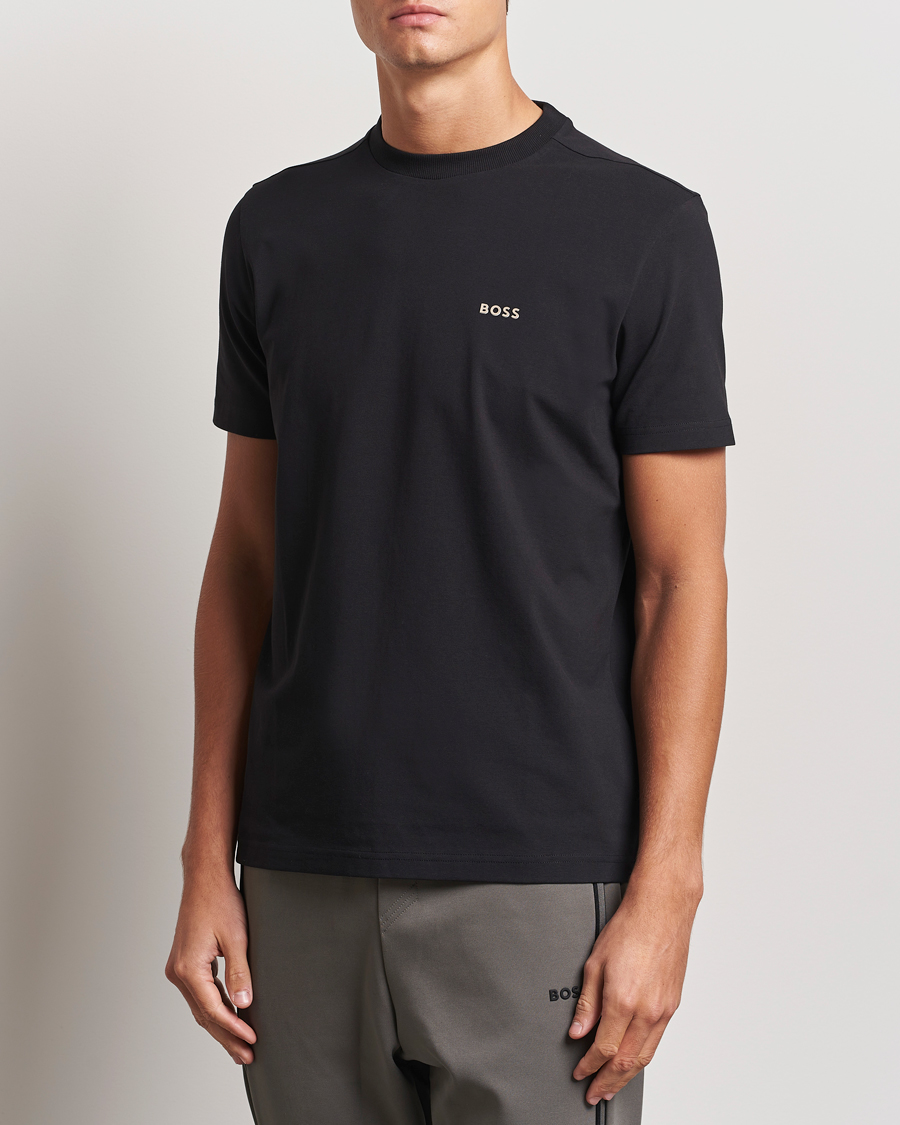 Herr | T-Shirts | BOSS GREEN | Logo Crew Neck T-Shirt Black