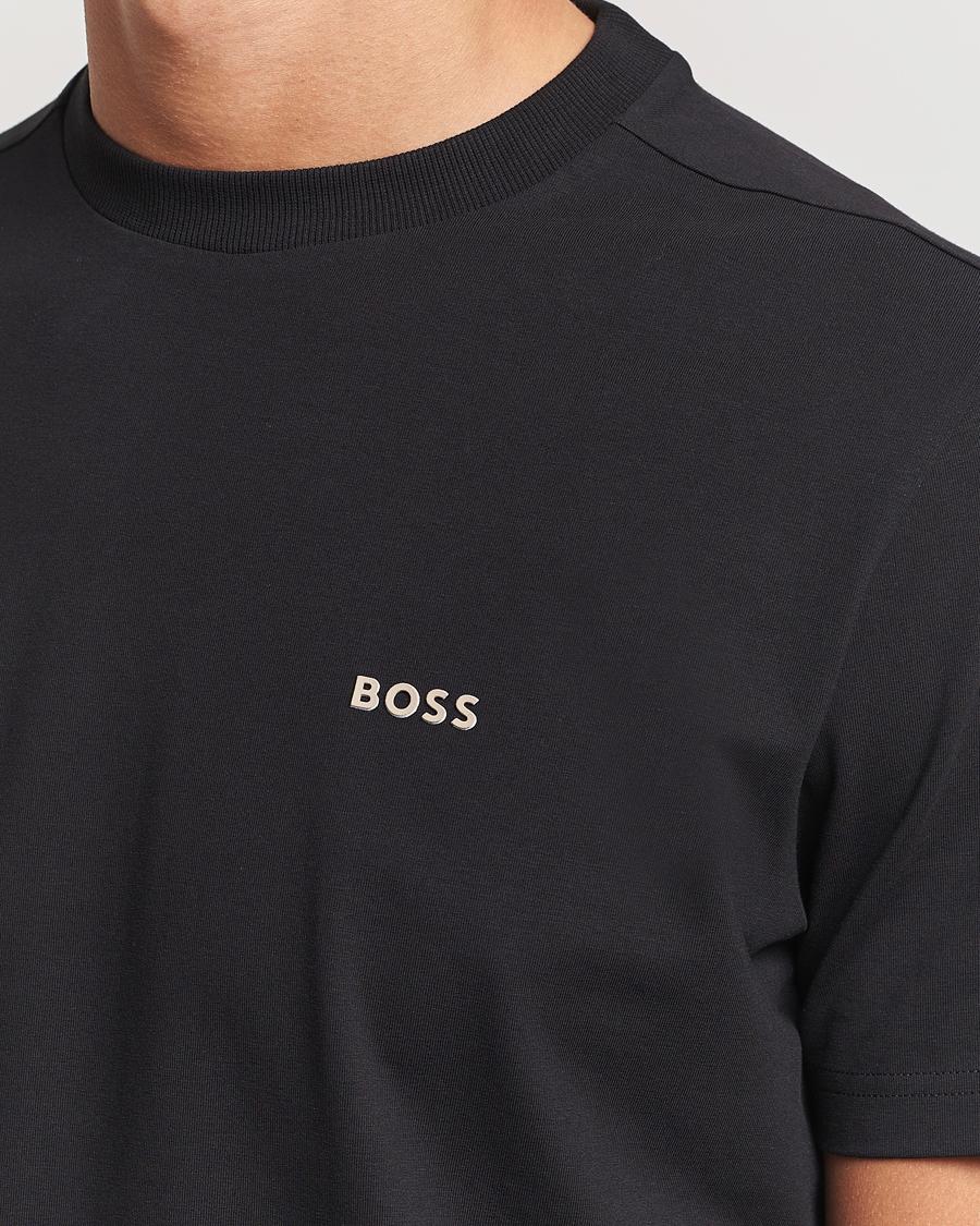 Herr | T-Shirts | BOSS GREEN | Logo Crew Neck T-Shirt Black