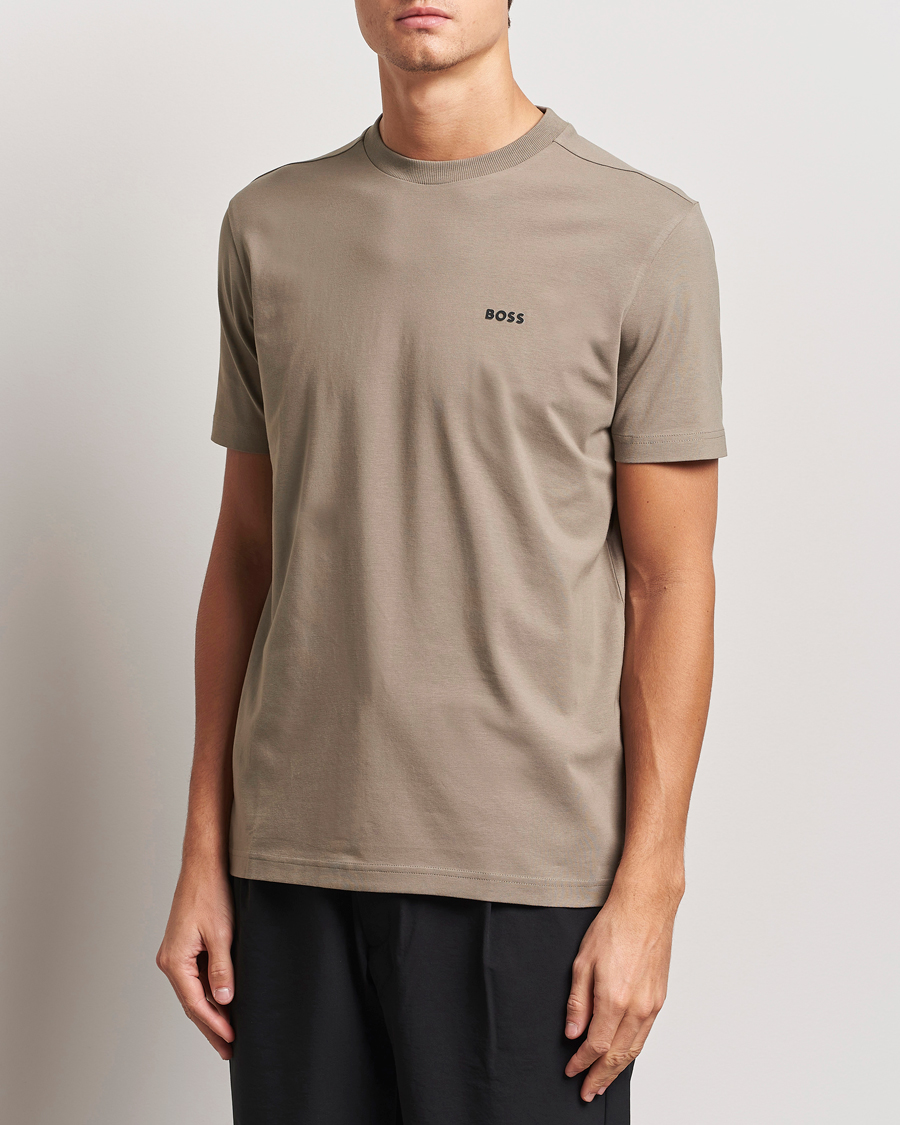 Herr | T-Shirts | BOSS GREEN | Logo Crew Neck T-Shirt Light Green