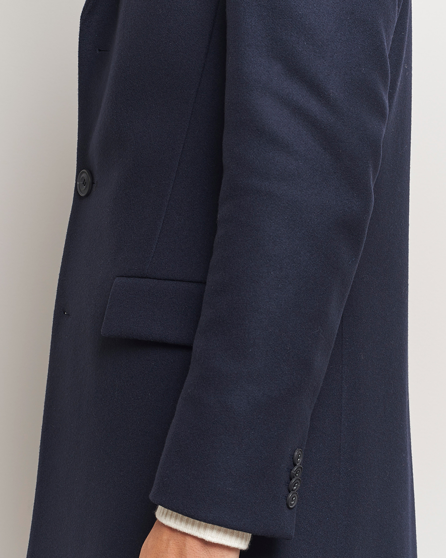 Herr | Jackor | HUGO | Migor Wool Coat Dark Blue