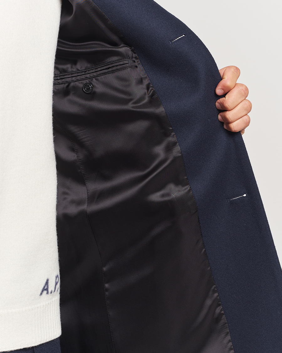 Herr | Jackor | HUGO | Migor Wool Coat Dark Blue