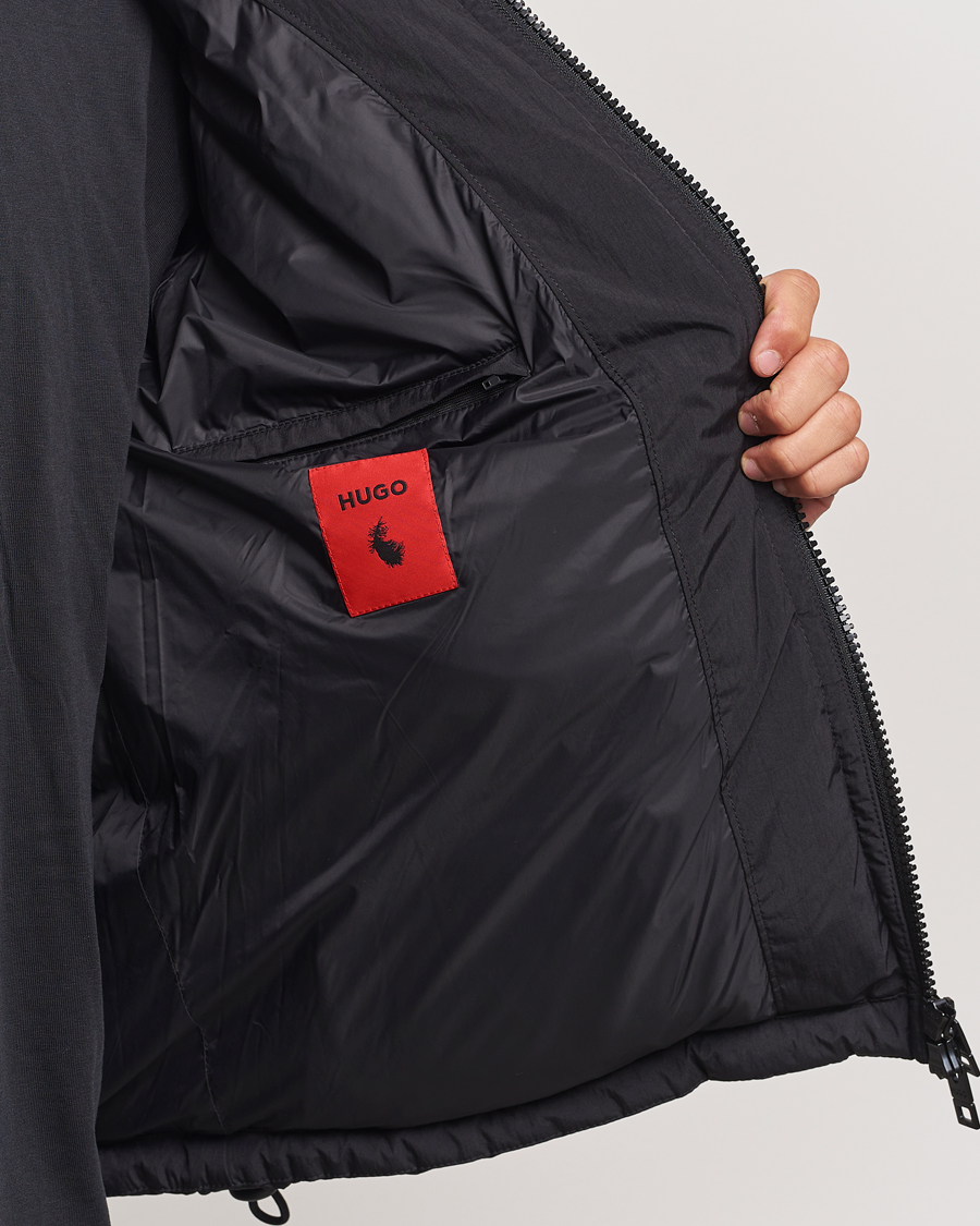 Herr | Jackor | HUGO | Bironto Hooded Puffer Jacket Black