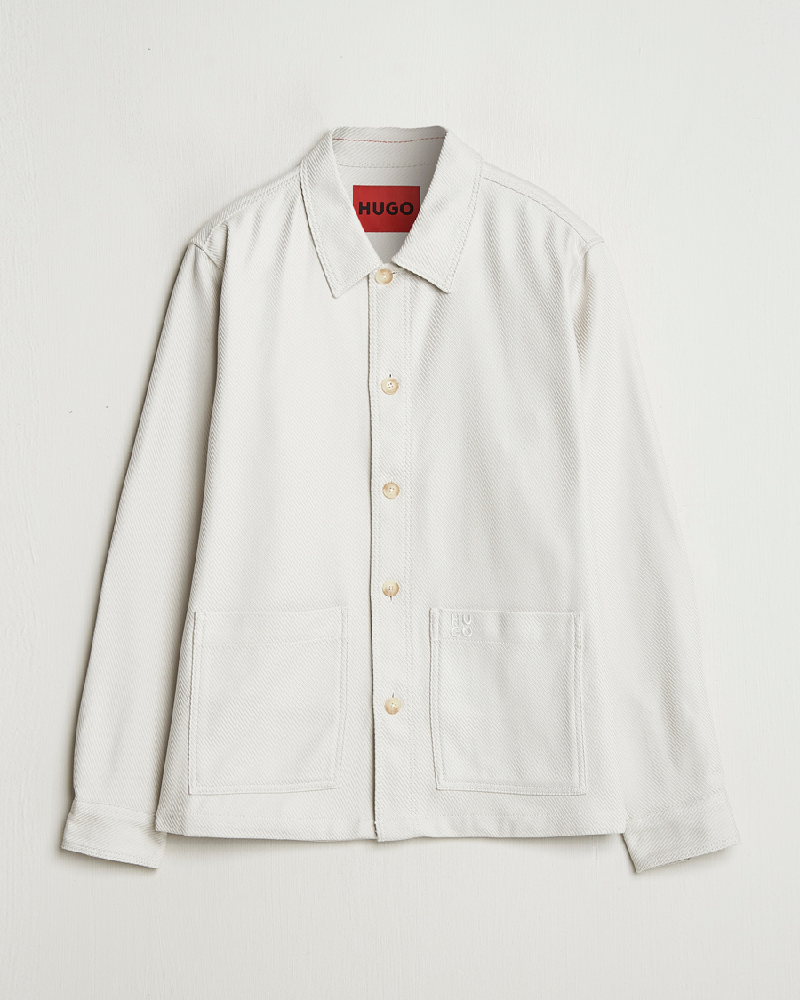 Herr | Skjortor | HUGO | Ekrel Overshirt Off White