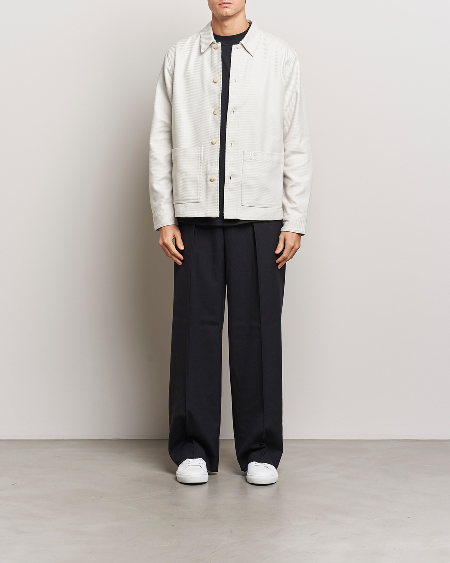 Herr | Skjortor | HUGO | Ekrel Overshirt Off White