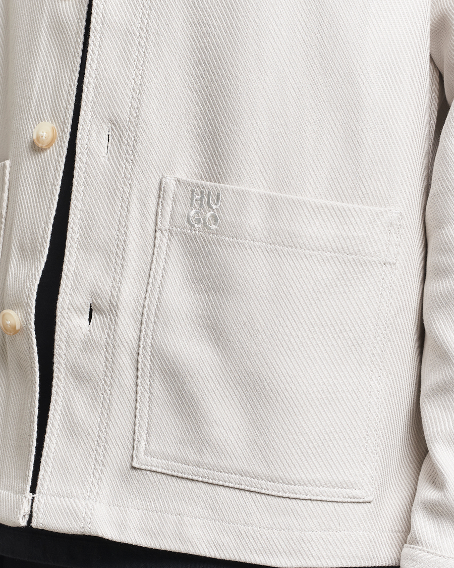 Herr | Skjortor | HUGO | Ekrel Overshirt Off White