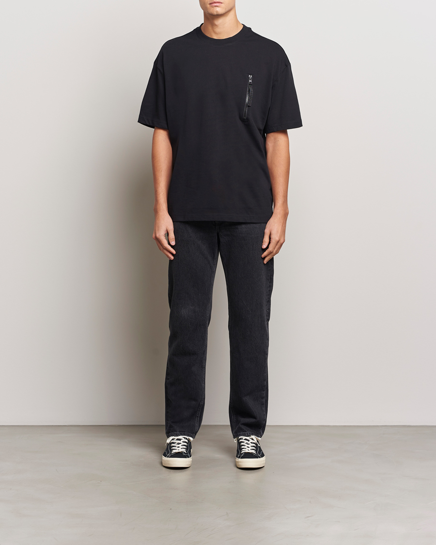 Herr | T-Shirts | HUGO | Dibtechti Crew Neck T-Shirt Black