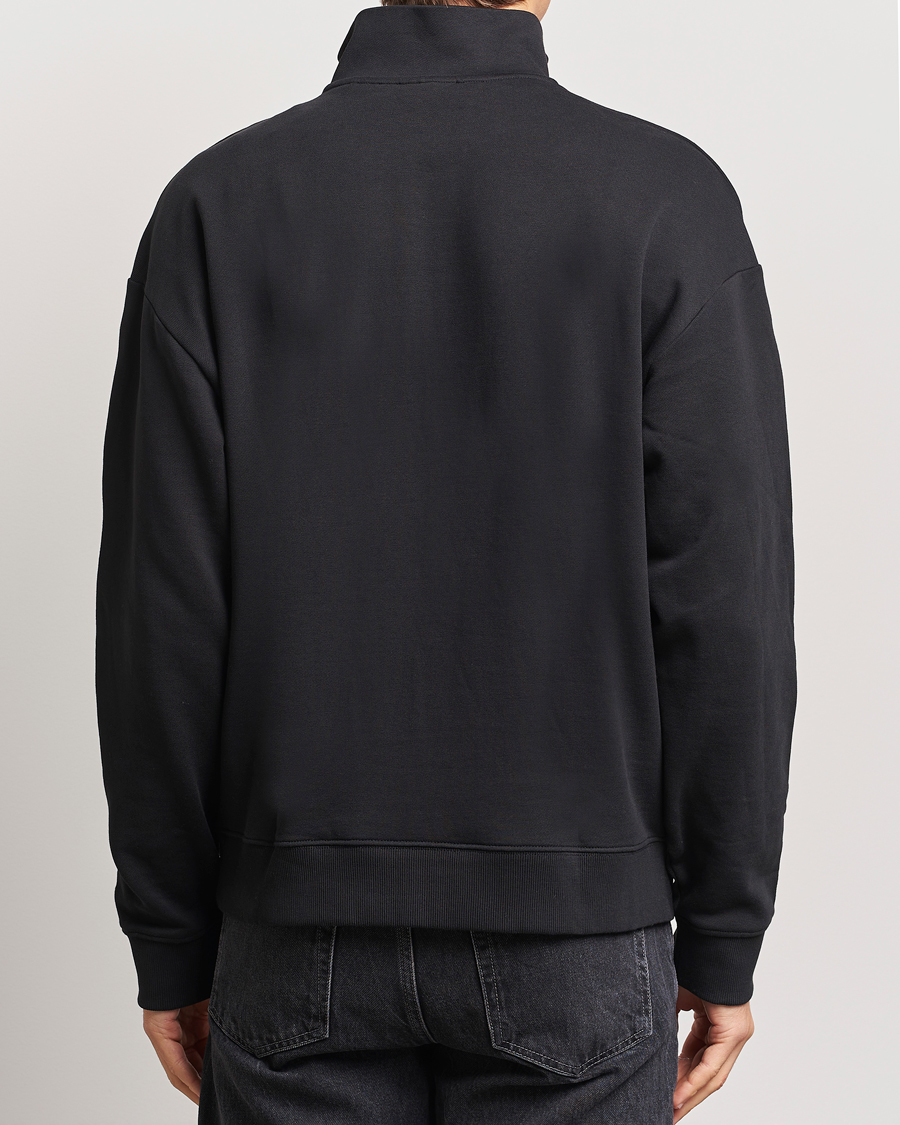 Herr | Tröjor | HUGO | Durty Half Zip Sweatshirt Black