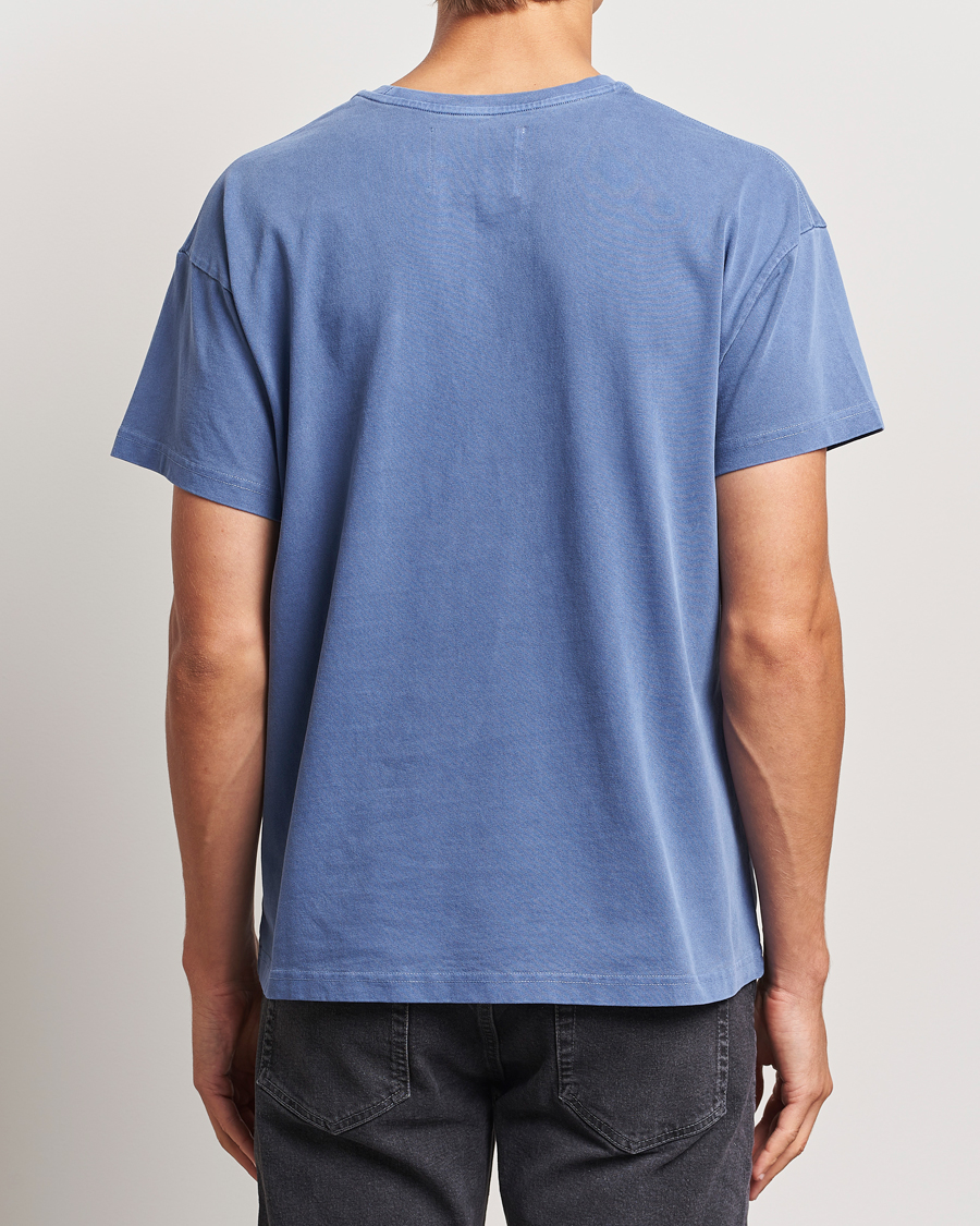 Herr | T-Shirts | Jeanerica | Ruben Crew Neck T-Shirt Washed Adriatic Blue