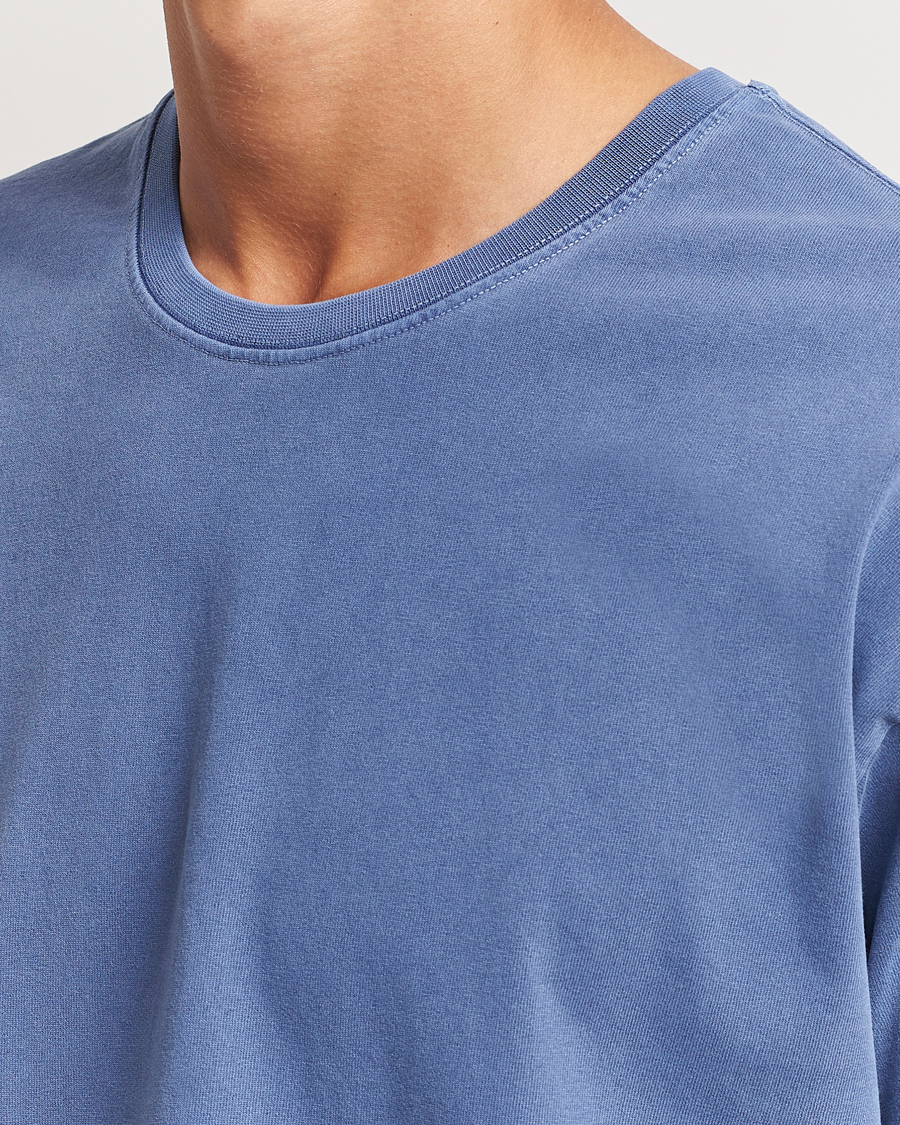 Herr | T-Shirts | Jeanerica | Ruben Crew Neck T-Shirt Washed Adriatic Blue