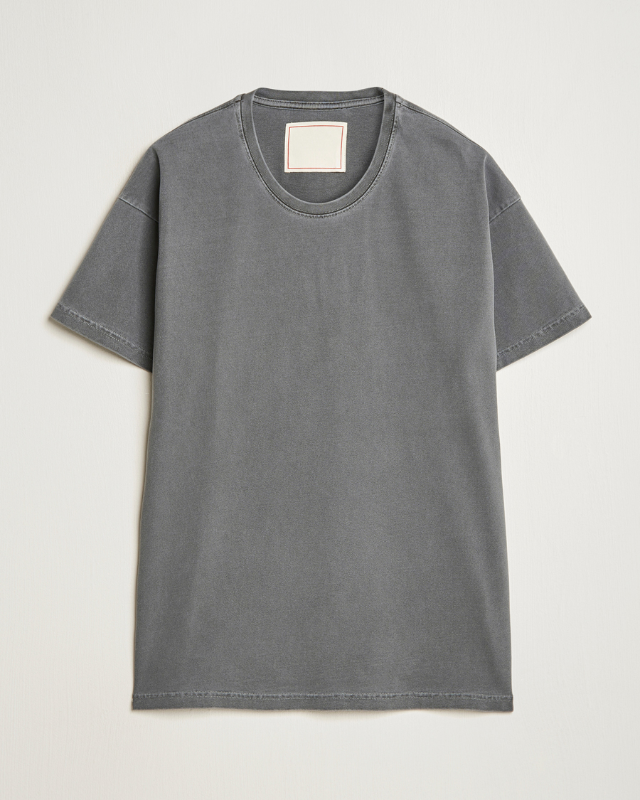 Herr | T-Shirts | Jeanerica | Ruben Crew Neck T-Shirt Washed Black