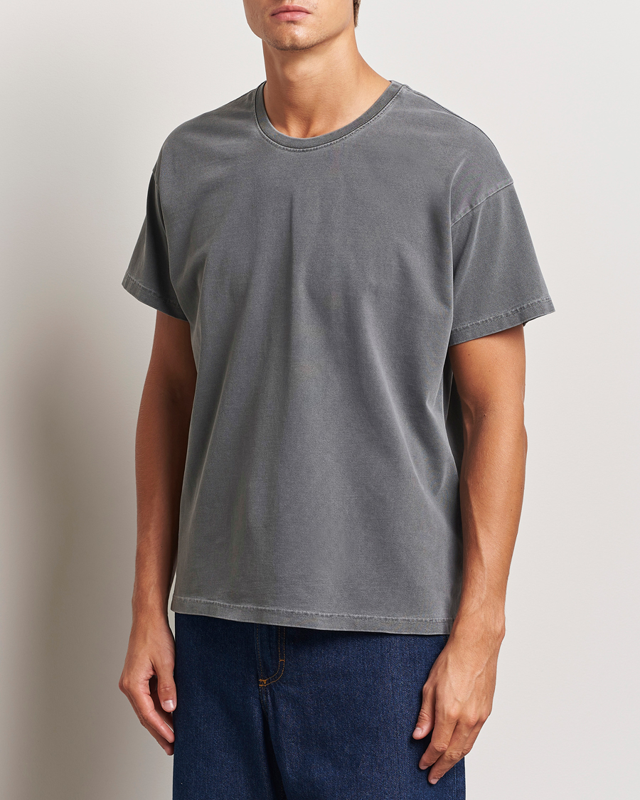 Herr | T-Shirts | Jeanerica | Ruben Crew Neck T-Shirt Washed Black