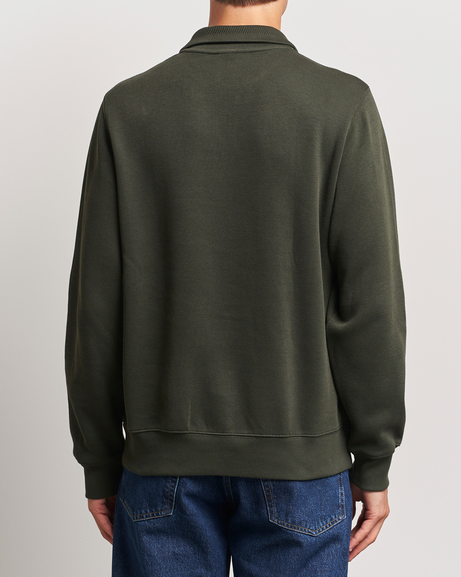 Herr | Tröjor | Lacoste | Rib Interlock Half Zip Sapwood