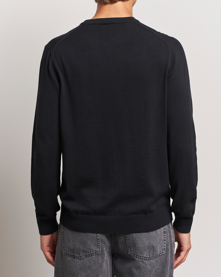 Herr | Tröjor | Lacoste | Cotton Knitted Sweater Black