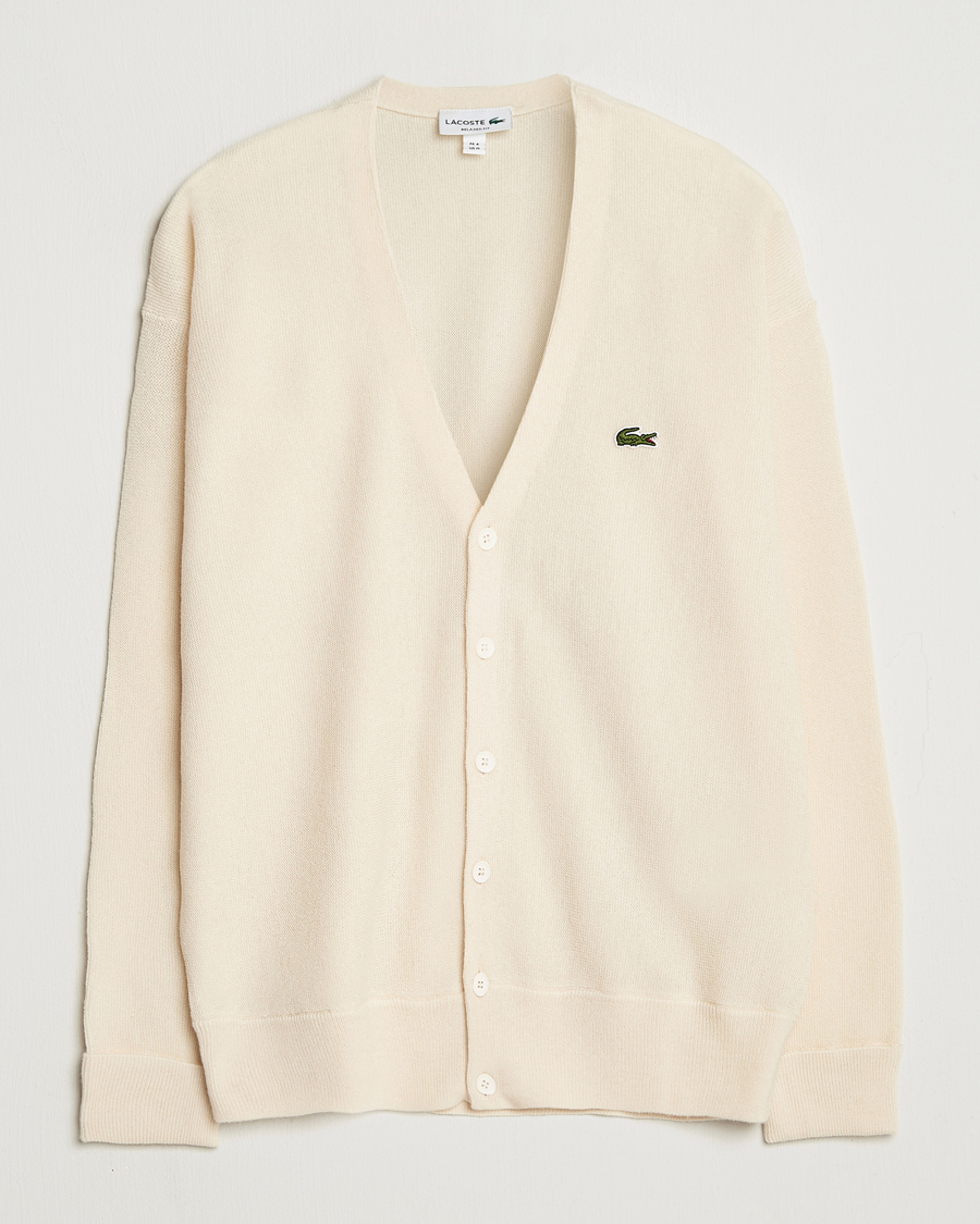 Herr | Tröjor | Lacoste | Carded Wool Cardigan Lapland