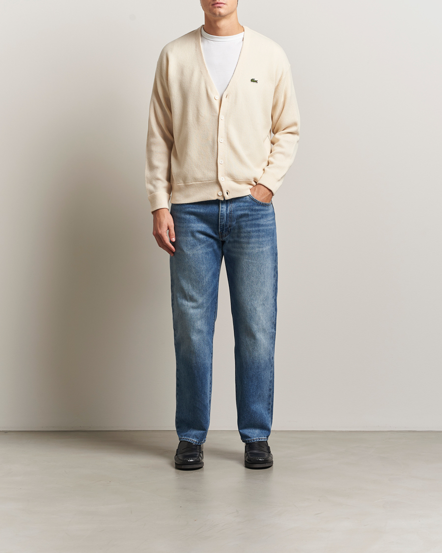 Herr | Tröjor | Lacoste | Carded Wool Cardigan Lapland
