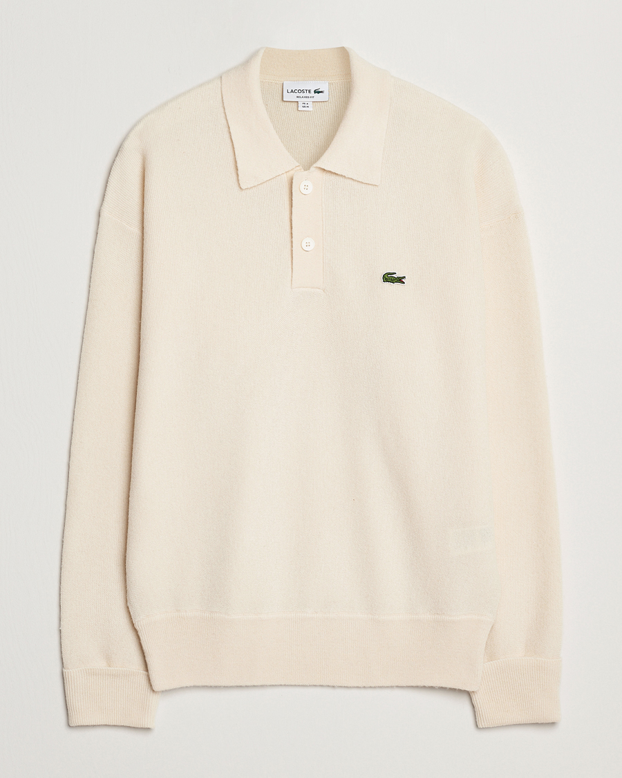 Herr | Tröjor | Lacoste | Carded Wool Polo Lapland