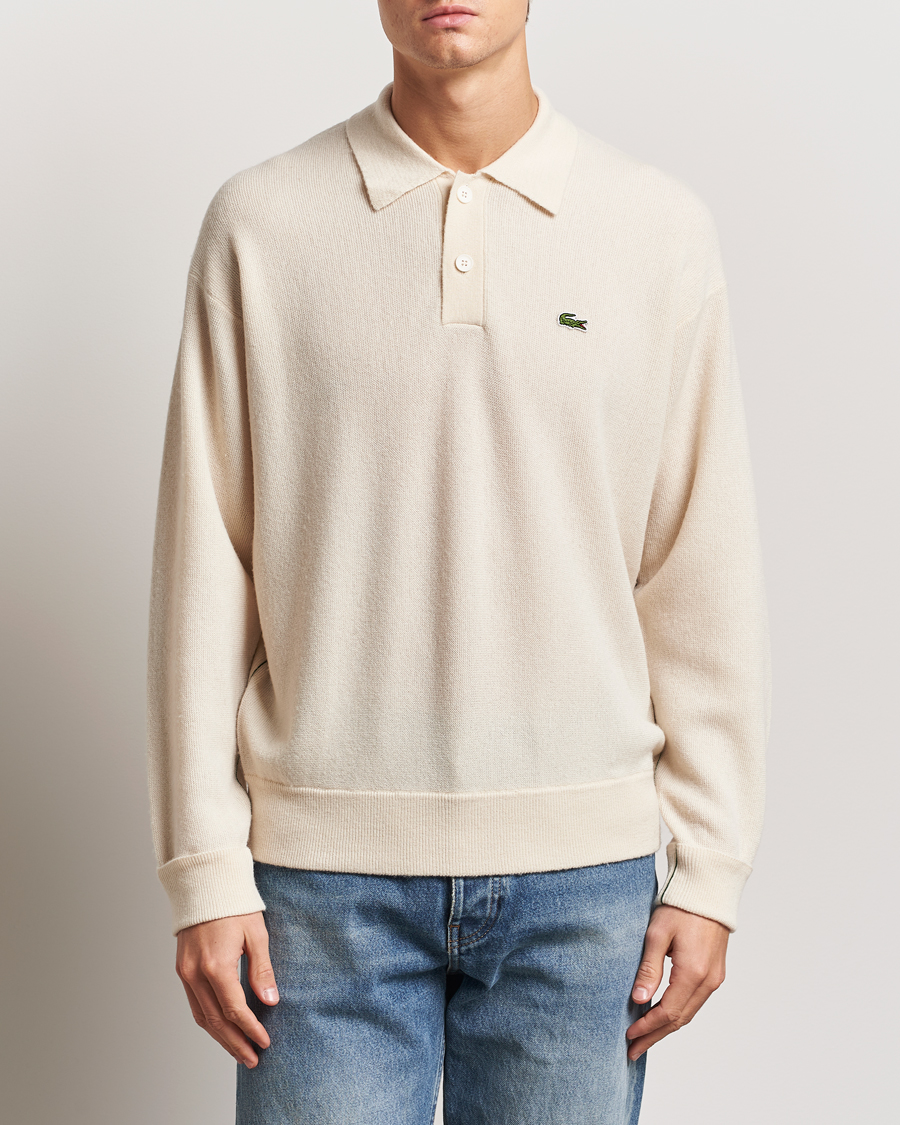 Herr | Tröjor | Lacoste | Carded Wool Polo Lapland