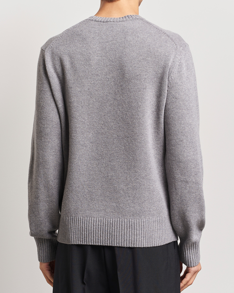 Herr | Tröjor | Lacoste | Carded Wool Crew Neck Silver Chine