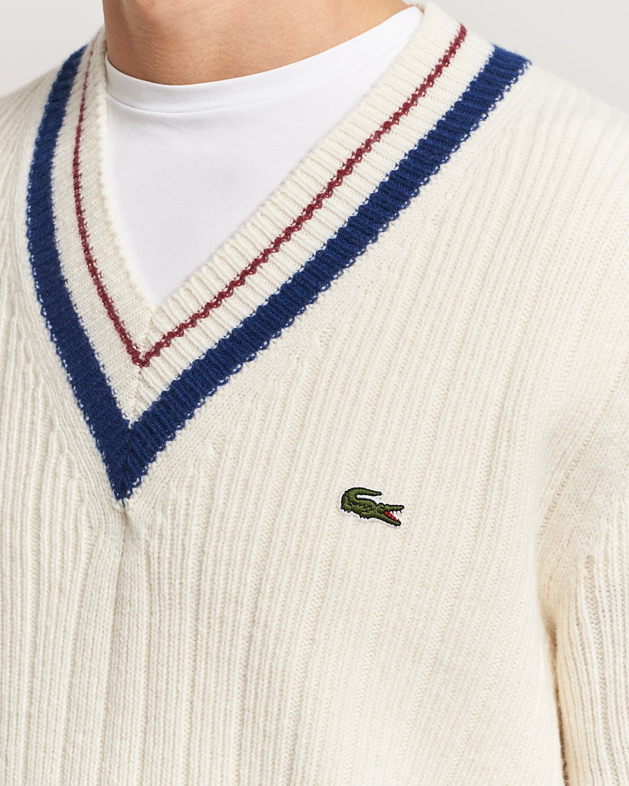 Herr | Tröjor | Lacoste | Retro Tennis Wool V-Neck Lapland