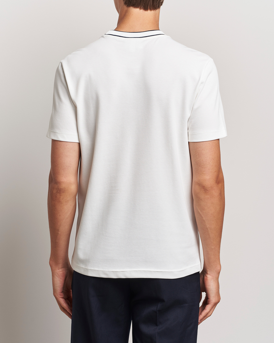 Herr | T-Shirts | Lacoste | Contrast Rib Piqué T-Shirt Flour