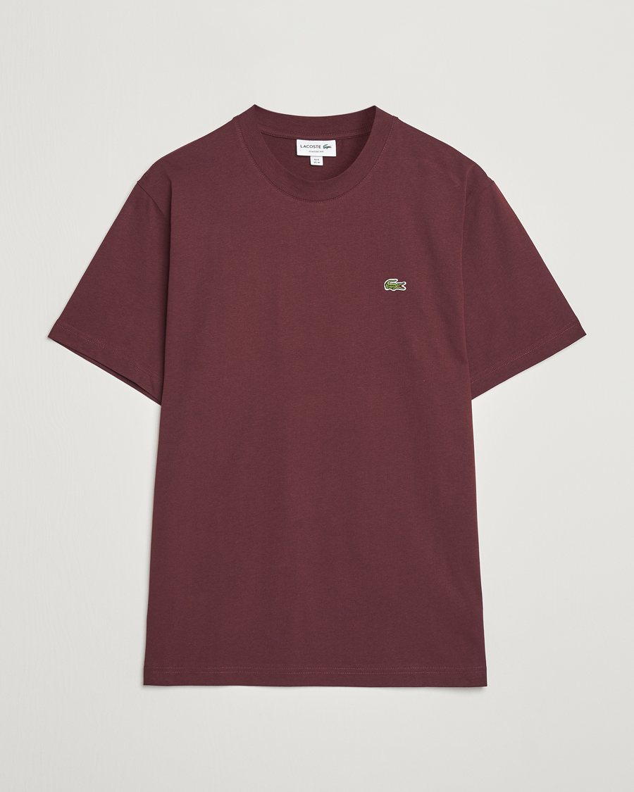 Herr | T-Shirts | Lacoste | Crew Neck T-Shirt Espresso