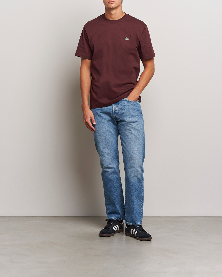 Herr | T-Shirts | Lacoste | Crew Neck T-Shirt Espresso