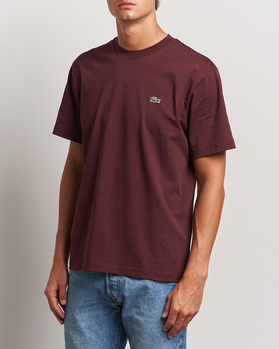 Herr | T-Shirts | Lacoste | Crew Neck T-Shirt Espresso