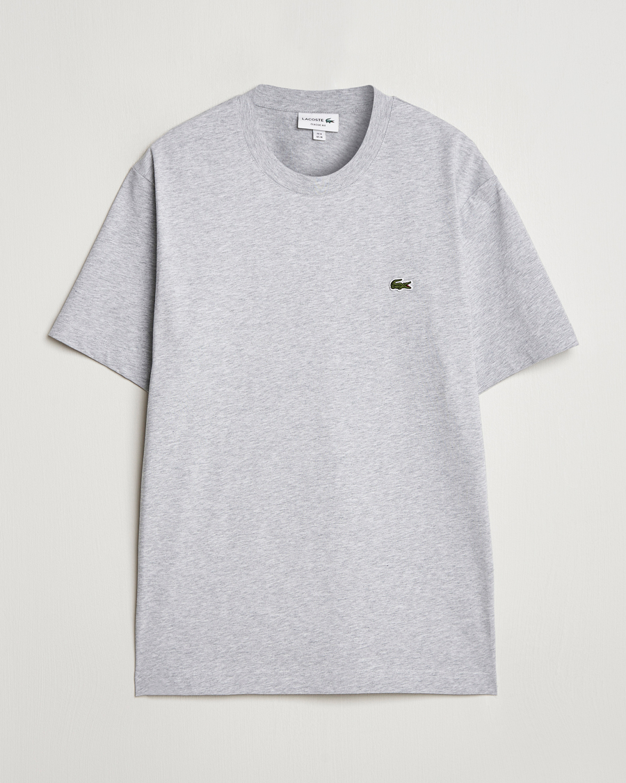 Herr | T-Shirts | Lacoste | Crew Neck T-Shirt Silver Chine