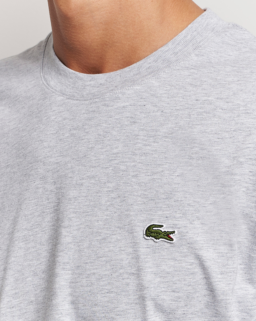 Herr | T-Shirts | Lacoste | Crew Neck T-Shirt Silver Chine