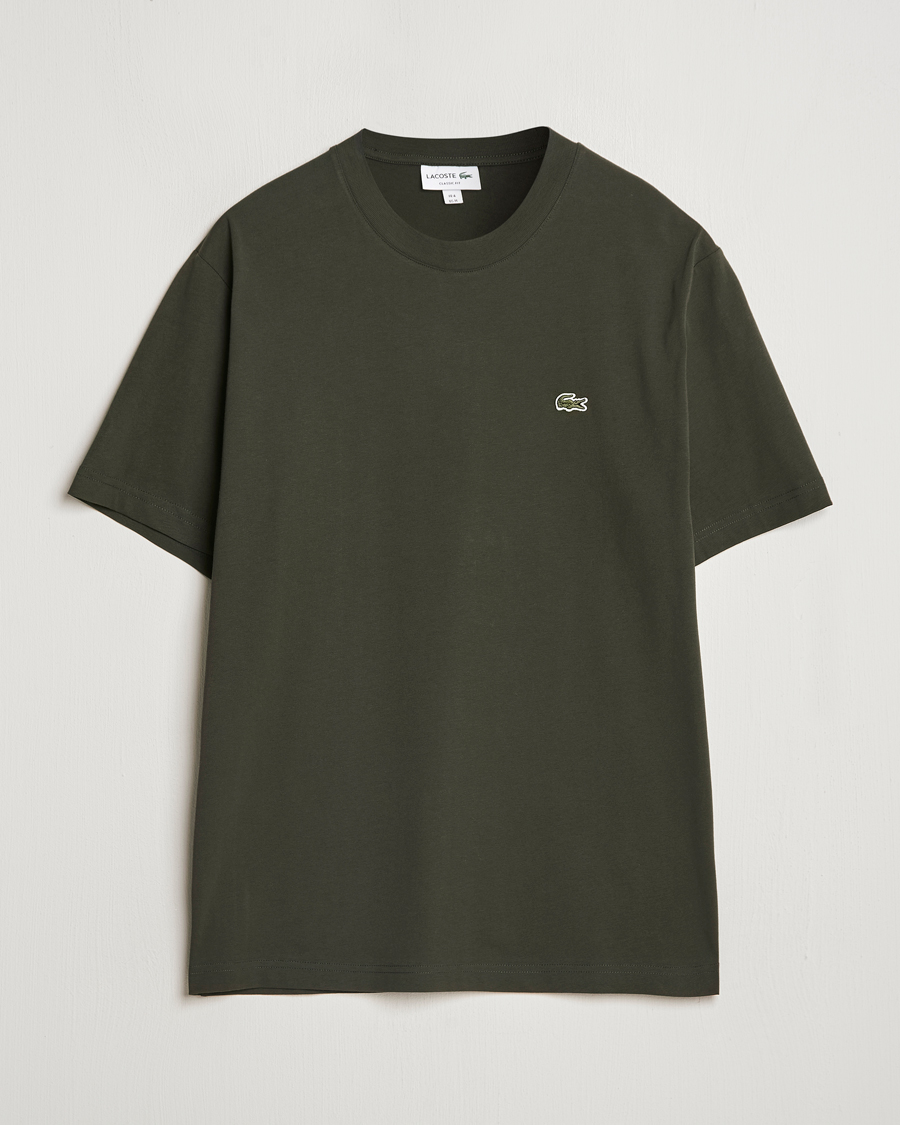 Herr | T-Shirts | Lacoste | Crew Neck T-Shirt Sapwood