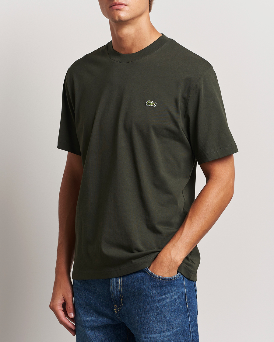 Herr | T-Shirts | Lacoste | Crew Neck T-Shirt Sapwood