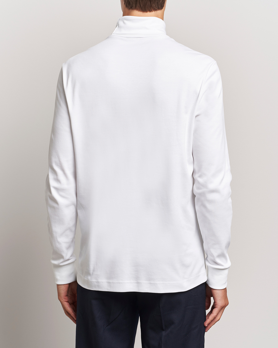 Herr | Tröjor | Lacoste | Interlock Cotton Rollneck White