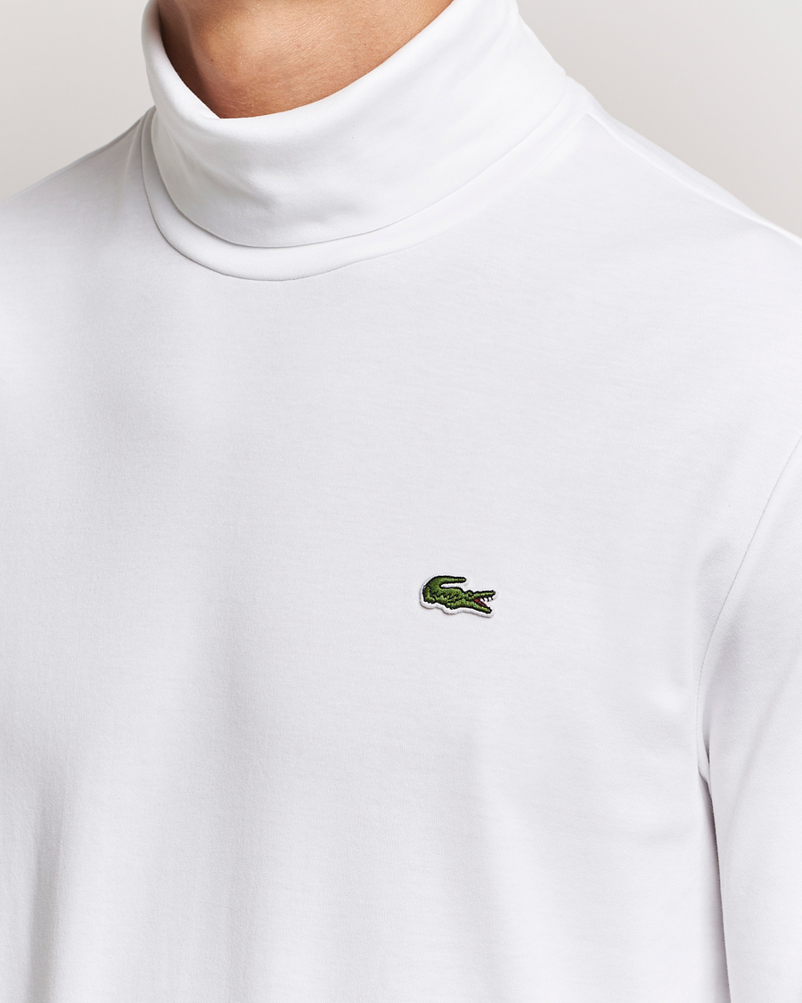 Herr | Tröjor | Lacoste | Interlock Cotton Rollneck White