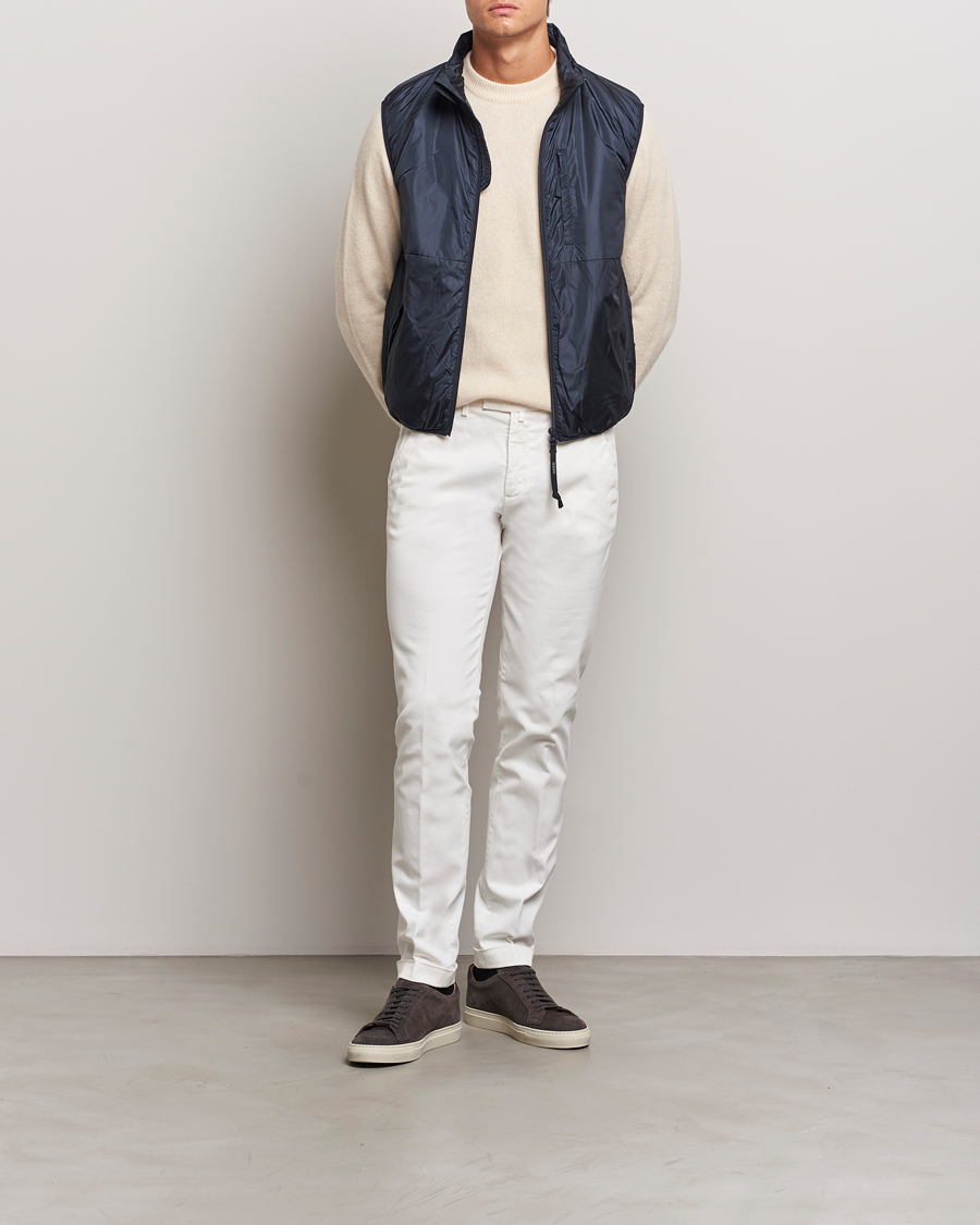 Herr | Byxor | Briglia 1949 | Slim Fit Cotton Stretch Chino Off White