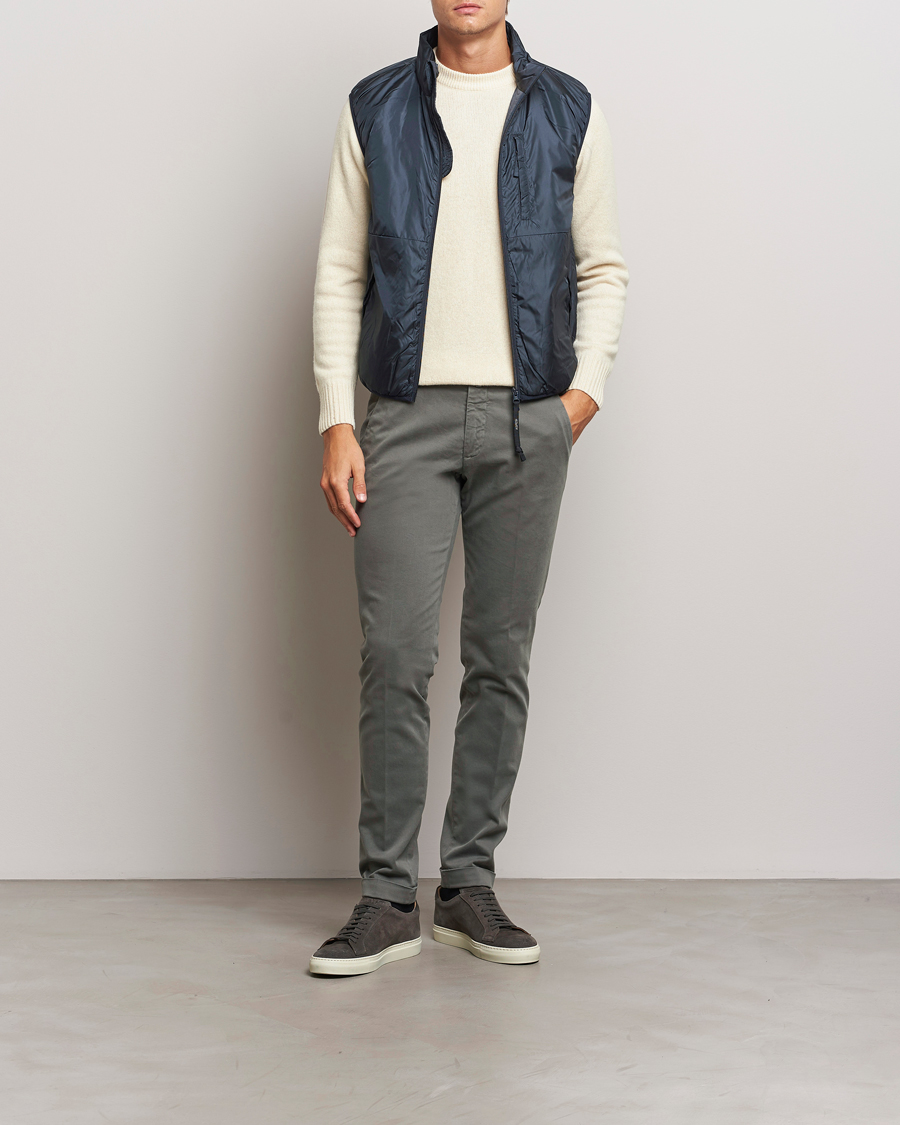 Herr | Byxor | Briglia 1949 | Slim Fit Cotton Stretch Chino Grey