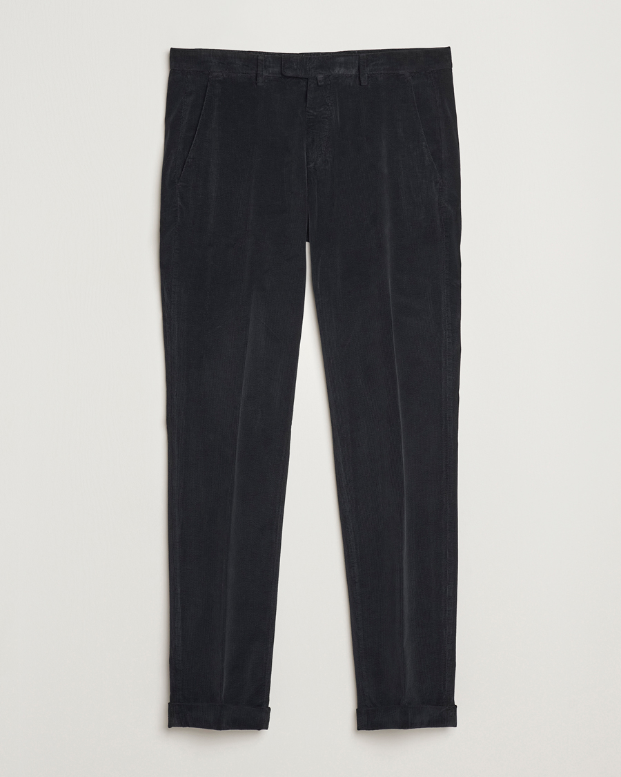 Herr | Byxor | Briglia 1949 | Slim Fit Corduroy Trousers Black
