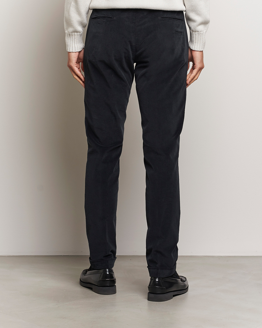 Herr | Byxor | Briglia 1949 | Slim Fit Corduroy Trousers Black