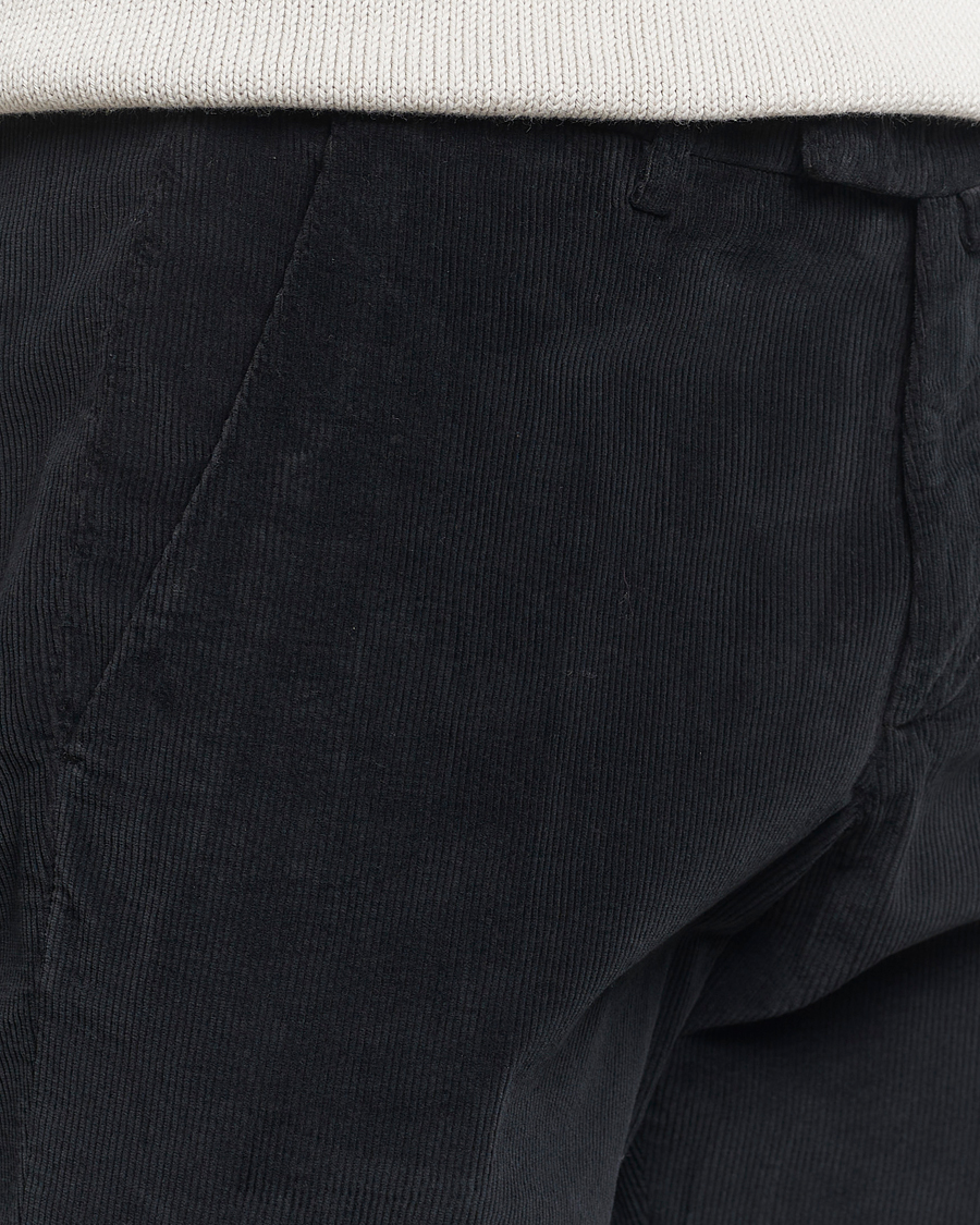 Herr | Byxor | Briglia 1949 | Slim Fit Corduroy Trousers Black